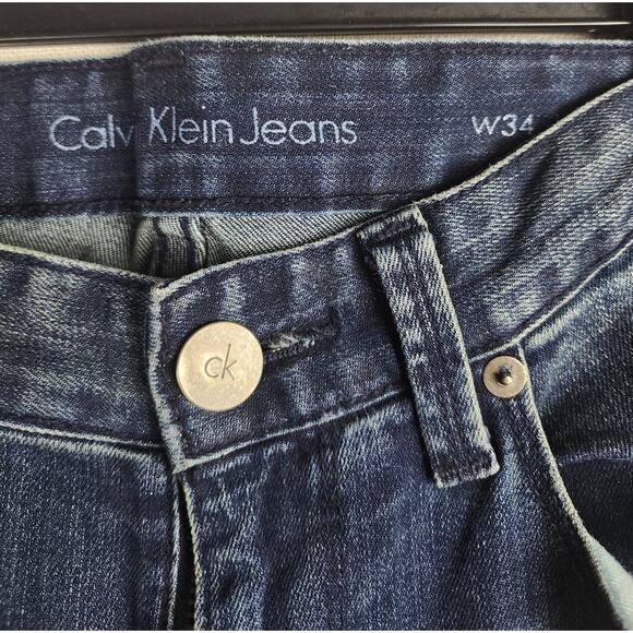 Calvin Klein Jeans Mens 34/34 Boot distressed western cowboy biker Normcore - Picture 2 of 11